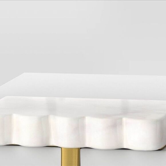 Threshold Studio McGee 2 Marble with Gold Marble Stocking Holder (with flaw) - Picture 2 of 12